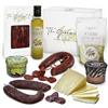 The Gourmet Box Authentic Spanish Tapas GOURMET BOX | Cesto Gourmet | Regalo per Occasioni Speciali | Prodotti Ibérici Delicatessen, Formaggio Pecorino al 100%, Paté (Olivada e Perdiz), Picos Gourmet e Olio Extra Vergine di Oliva