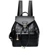 Kiepoar Zaino per Donna PU Pelle, Antifurto Zainetto Borsa con Cordino Casual Elegante, Moda Backpack Design Versatile Vintage di Medie Dimensioni per Lavoro Scuola Viaggio