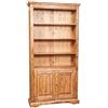 Biscottini Libreria in Legno di Tiglio 212x109x39 cm - Libreria Legno massello Made in Italy - Buffet libreria Classica - Librerie per Soggiorno