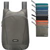 WATERFLY Zaino pieghevole piccolo, 15 l, ultraleggero, zaino da trekking, zaino sportivo, leggero, per escursioni, bicicletta, attività all'aperto, trekking, uomo e donna