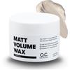 O.C. Haircare Matt Volume Wax - Forte volume di cera per capelli per uomini - struttura opaca, lucentezza sana e forte tenuta - senza incollaggio, ideale per capelli fini e sottili, immediatamente più