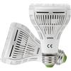 SANSI 15W lampade LED per piante, Spettro Completo Luce di Coltivazione E27, Grow light Lampada per Piante Semina, Crescita, Fioritura, Fruttificazione, Set di 2