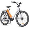 ENGWE P275 Bici Elettrica per Adulti con 250W Motore Mid-Drive | 36V 19.2Ah Batteria | Portata Massima 260 km | 25 km/h | 27.5 x 2.4 Pneumatici | Pendolarismo Urbano Ebike (Arancione, P275 ST)