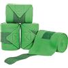 HKM SPORTS EQUIPMENT Polarfleecebandagen Bendaggi, Poliestere, Verde Chiaro, 166708.7 cm, 2 unità
