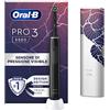 Oral-B Spazzolino Elettrico Ricaricabile Pro 3 3500N, Sensore di Pressione Luminoso, Batteria a Lunga Durata, 1 Testina, 1 Spazzolino Elettrico, Nero, Idea Regalo