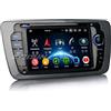 Erisin 8-Core Android 13 4GB RAM+64GB ROM Autoradio GPS Navigatore per SEAT IBIZA 2009-2013 7 pollici Schermo tattile Supporti Bluetooth 5.0 Senza fili CarPlay Android Auto WiFi DSP RDS CANbus