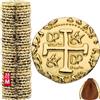 Leib Games Monete Pirata in Metallo - 35 Monete del Tesoro d'Oro per Giochi Da Tavolo Adulti, Giochi Di Società Per Bambini - Dungeons & Dragons, Gloomhaven