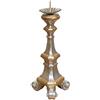 Biscottini candeliere Legno L13,5XPR13,5XH29,5 cm - Portacandele Legno - Candelabro Argento Made in Italy - Candelabri Shabby - Portacandele da Tavolo