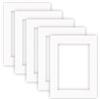 nielsen Conservation Cartoncino Passepartout 1,5 mm, set di 5, formato esterno 30x40 cm per formato immagine 20,5x29,5 cm, bianco polare con struttura