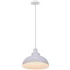 STOEX Retrò Lampada a Sospensione Industriale Vintage Φ290mm Lampadario Stile Loft E27 Illuminazione a Sospensione per Cucina Soggiorno Bar (Bianco)