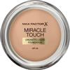 Max Factor Miracle Touch, Fondotinta Coprente con Acido Ialuronico, 075 Golden, 12 ml