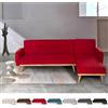 Produce Shop Divano letto angolare clic clac 3 posti penisola reclinabile scandinavo Palmas - Rosso