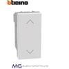 BTICINO JW4037N Pulsante doppio 1P (NO) + 1P (NO) 10 A - 250Vac interbloccato MatixGO