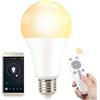 SINJIAlight Lampadina LED E27, Dimmerabile 14W (equivalenti a 100W), 2700K-6500 lumen,luce bianca calda -Controllo remoto + controllo app[Classe di efficienza energetica A++]