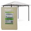 Parpyon® TELO GAZEBO 3X3 COPERTURA in tessuto poliestere 100% - TELO per gazebo da giardino esterno VARI MODELLI - mt 3x3-3x4-3x2 colore BEIGE arredo giardino (3X3 Style)