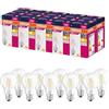 OSRAM Valore a stella a LED Classic LED A40 per socket E27, forma di pera, fil, 470 lumen, bianco caldo, 2700k, sostituzione per lampadine da 40w convenzionali, non dimmerabile, 10 pacchetti