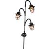 LUMI JARDIN Faro solare decorativo LED bianco caldo BERRY SPIKE H74cm