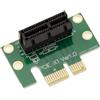 KALEA-INFORMATIQUE Adattatore riser a 90° per slot PCIe x1. Per il montaggio orizzontale di una scheda PCI Express x1.