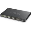Zyxel GS1920-48HPV2 Gestito Gigabit Ethernet (10/100/1000) Supporto Power over Ethernet (PoE) Nero