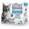 MONGE LECHAT EXCELLENCE UMIDO 12 BUSTINE 100 G FLOWPACK ADULTO STERILIZZATO 6 ANATRA 6 CONIGLIO