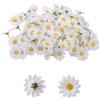 GEFIRE Margherite Finte per Decorazioni 100 Pezzi Fiori Finti per Decorazioni Margherite Finte 4CM Colorati e Riutilizzabili Fiori Artificiali Adatto per Feste di Matrimonio e Bricolage (Bianco)