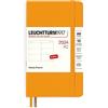 LEUCHTTURM1917 367676 Agenda settimanale, copertina morbida, Pocket (A6) 2024, 12 mesi, Rising Sun, inglese