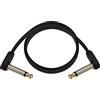 Planet Waves Cavo D'Addario con jack piatti per pedaliera, 60 cm, angolare, confezione singola
