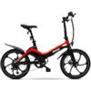 Ducati Mg20 (Du-Bi-210003) Folding City E-Bike (Nero/Rosso) Bicicletta Elettrica Ruote 20"X2.125" Motore 250W 36V- Batteria 36V 10.5Ah Display Lcd Telaio In Lega Di Magnesio- Superleggera Autonomia Fino Ad 70Km