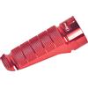 Puig 6301R Adattatori pedane pilota lavorati in alluminio con finitura anodizzata e regolazione millimetrica per un montaggio preciso, Rosso