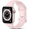 CeMiKa Cinturino Compatibile per Apple Watch Cinturino 38mm 40mm 41mm 42mm 44mm 45mm 46mm 49mm, Silicone Cinturini di Ricambio per iWatch Series 10 9 8 7 6 5 4 3 SE, 38mm/40mm/41mm-S/M, Rosa Chiaro