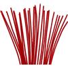 INNSPIRO Spazzola ciniglia rossa 4 mm x 30 cm. 50 unità.
