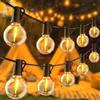 FIFlying Catena Luminosa Esterno, 32.7M/107FT G40 Impermeabile Luci da Esterno Giardino con 50+3 LED, 2700K Bianco Caldo Catena Luci Esterno, Adatta per Festival, Matrimoni, Feste, Giardini, Terrazze