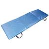 Toorx - Tatami ad incastro 100x100x2 cm. con 2 bordi rosso-blu superficie goffrata antiscivolo, anallergico