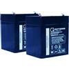Quality Batteries Q-Batteries Batteria di ricambio per montascale e sollevatori di pazienti 24V 4.5Ah (2 x12V)
