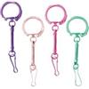 10 Portachiavi colore metallizzato