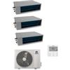 Gree Climatizzatore Condizionatore Canalizzabile Trialsplit 9+9+9 Inverter GWHD24NK6OO A++/A+ R32