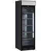 Ristoattrezzature Frigo vetrina bibite refrigerata 1 anta in vetro +0 +10 °C nera 390 lt 60x65,5x195h cm