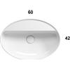 Ceramica Globo - Lavabo 4All d'appoggio 60x42 - TFO061