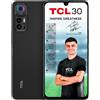 TCL 30 - Smartphone 64GB, 4GB RAM, Dual Sim, Techno Black