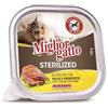 MORANDO MIGLIOR GATTO STERILIZED PAT 100g POLLO+PROSCIUTTO