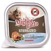 MORANDO MIGLIOR GATTO STERILIZED PAT 100gr PESCE AZZURRO+GAMBERETTI