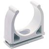 Fischer Clip 40 fissatubo Aperto in Nylon, Fissaggio Tubi per installazioni elettriche, Confezione da 50 Pezzi, 98819