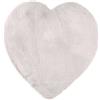 BAKAJI Tappeto per Interni a Forma di Cuore 80x80 cm Tappetino Grigio da Cameretta