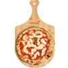 BAKAJI Pala per Pizza da Forno Fornetto Tagliere Legno Bambu con Manico 30x50cm