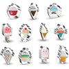 Belons Set di 11 formine per gelato e biscotti, in acciaio inox, estive, per ghiaccioli e ghiaccioli, decorazioni per torte, glassa, pasticceria, fai da te