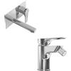 Parama Set miscelatore lavabo ad incasso e bidet senza scarico cromato | Mia