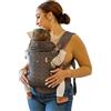 Infantino Marsupio Flip Advanced 4-in-1, Ergonomico, Convertibile, Posizione Fronte-Genitore e Fronte-Strada, Anteriore e Posteriore, per Neonati e Bambini da 3,6 a 14,5 kg, Leopardo