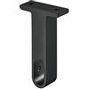 Gedotec Supporto appendiabiti in alluminio OVAL Gedotec | Montaggio nero opaco | Appeso per le guide del guardaroba PRODOTTO IN GERMANIA | supporto per tubo da avvitare design - 1 pezzo