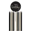 Folat 68691 Decorazione di compleanno Nero, Crema, Champagne Oro - Set candele - Crème Noir - 9,5 cm - 11 pezzi - Una decorazione di buon compleanno elegante e adorabile