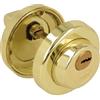 Amig - Muletilla di Design Contemporaneo Modello 46R-KD in Zamak con Finitura Dorata | Ø52 mm | 3 Chiavi a Punti per Privacy | Quadro di 6 mm | Ideale per Porte di 35-45 mm di Spessore
